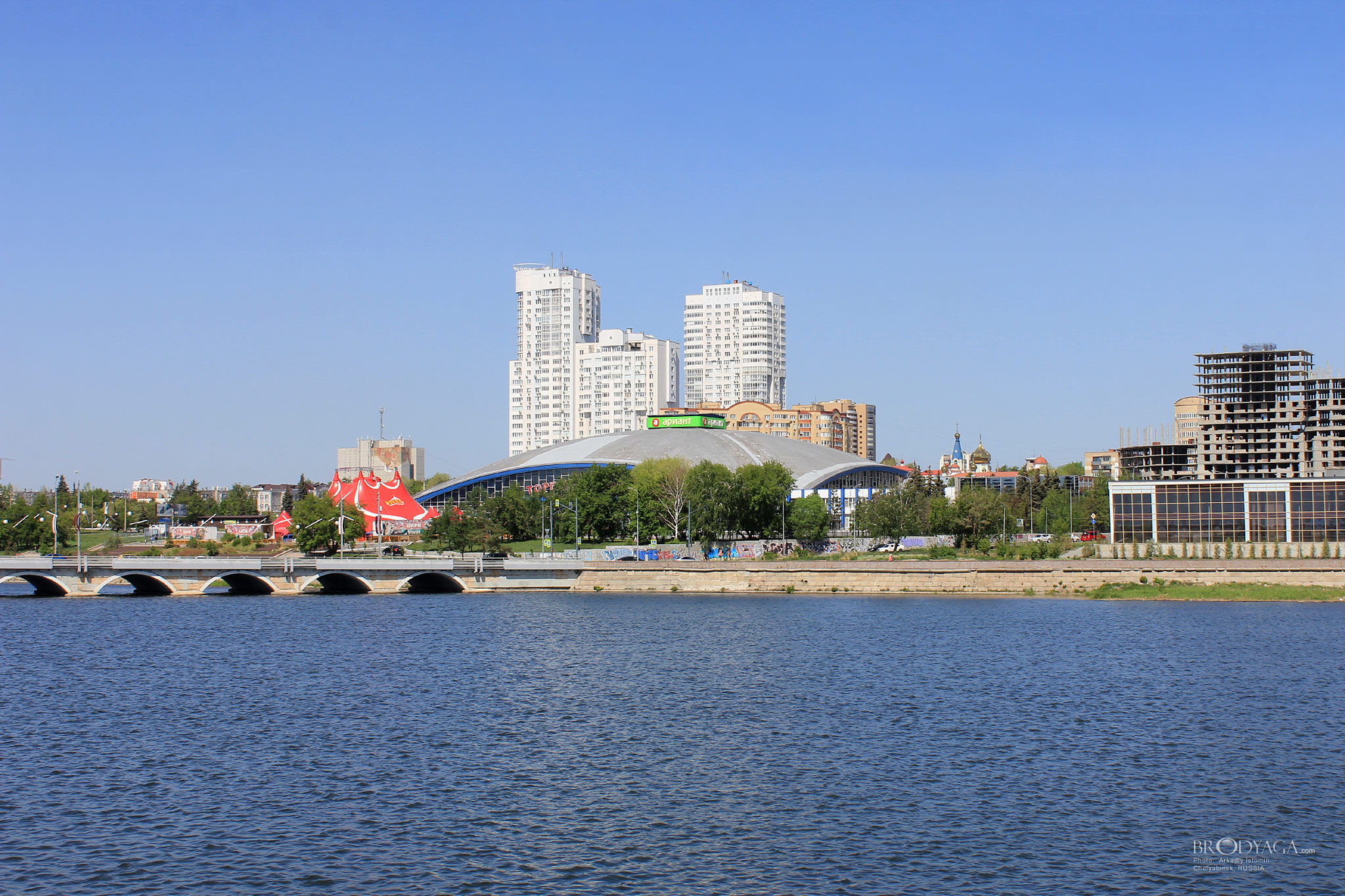 Набережная реки Миасс, Челябинск (Chelyabinsk)